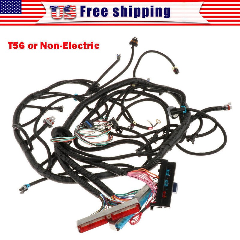 Geartronics LS1 STANDALONE WIRING HARNESS T56 or Non-Electric Tran 4.8,5.3,6.0
