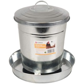 Flamingo Hedwig 310045 Automatic Feeder Galvanised 6 L