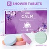 Shower Steamers 8 Pack Set Shower Bombs Tablets in Purple