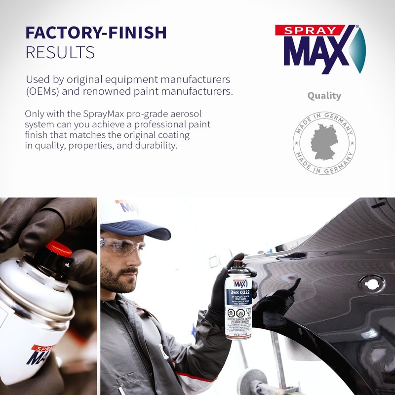 SprayMax 2K Topcoat High Gloss Black | 2K Automotive High