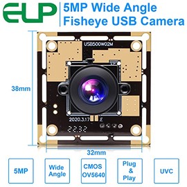 ELP 170 Degree Wide Angle USB 5 Megapixel Webcam Usb Camera Module for Portable Video System