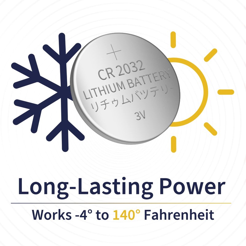 Brightown CR2032 Batteries, 3V Lithium Coin Cell Batteries, CR2032 Button