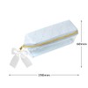 Kamiojapan 225381 Pencil Case, Turn-Open Pen Case, Quilted Pearl