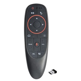 BIFANS 2.4G Wireless Air Fly Mouse Remote Control with Voice Input and 6-Axis Gyroscope IR Learning for Android TV Box MXQ,HK1,X96,T95,M8,TX3/Smart TV/HTPC/Laptop/Projector:G10S