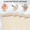 4 Piece Small, Durable Organic Cotton Mesh Laundry Bag with