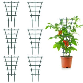 6 PCS Rankhilfe Zimmerpflanzen, Stapelbare Pflanzenstützen für Kletterpflanzen, Rankgitter klein, Wiederverwendbar, Stabil, Ideal für vertikales Gärtnern, Fördert gesundes Pflanzenwachstum