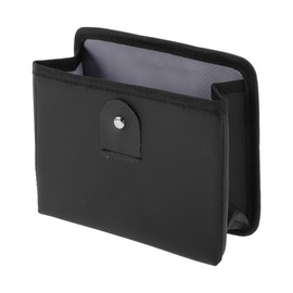 INFINAUTO Car Trash Can Car Door 7.1" Length 3.2" Width 6.3" Height Auto Trash Bin Faux Leather Black Hanging