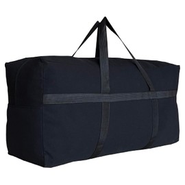 DoYiKe Extra Large Canvas Storage Duffle Bag with Zippers and Handles, Big Foldable Duffle Bag for Travel - 38x23x11Inch