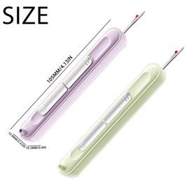 MUNSKT 2 in 1 Needle Threader and Seam Ripper, Pack of 2 Threading Aid for Sewing Needles, Needle Threading Aid Elegant Threaders, for Easy Sewing, Embroidery and Quick Thread Removal