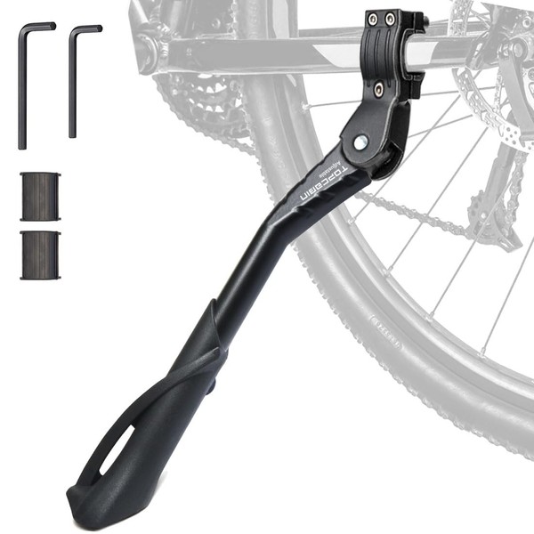 TOPCABIN Bike Kickstand Enhanced,Rear Side/Center Mount,Aluminum Alloy Bicycle Kick Stand