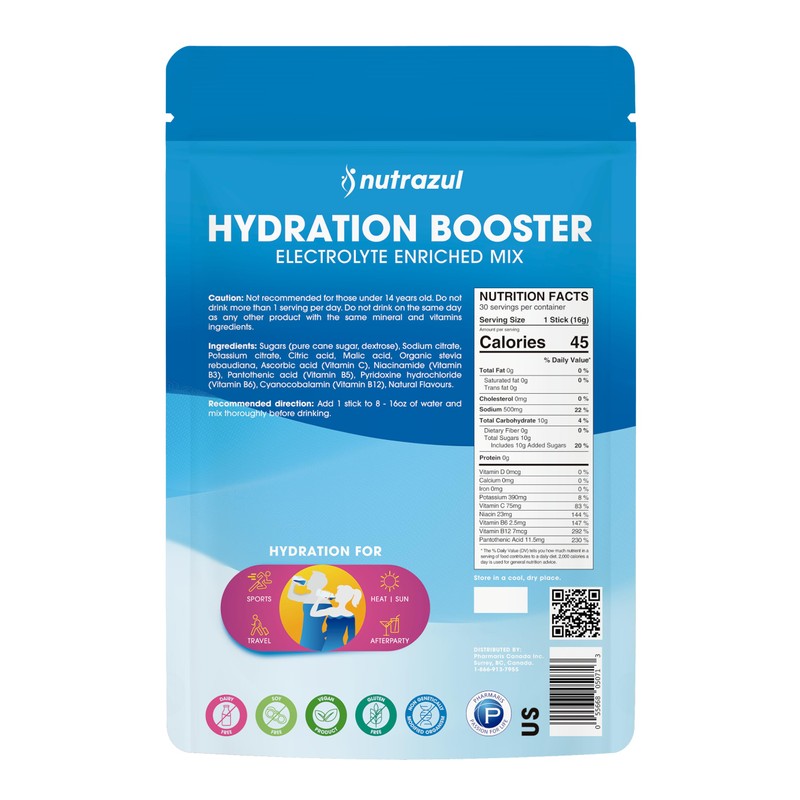 Nutrazul Hydration Booster | Supports Rapid Hydration | Electrolyte Enriched