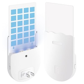 669 Elite Flying Insect Trap for Indoor Use,1 Device+5 Glue Cards Refills, Plug-in Flying Insect Trap for Mosquito, Flies, Fruit Flies, Moths, Gnat, Safe Around Kids and Pets (2025 Model) (1, White)