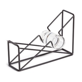 U Brands Vena Wire Tape Dispenser, Office Supplies, Metal, Black, 1 Count