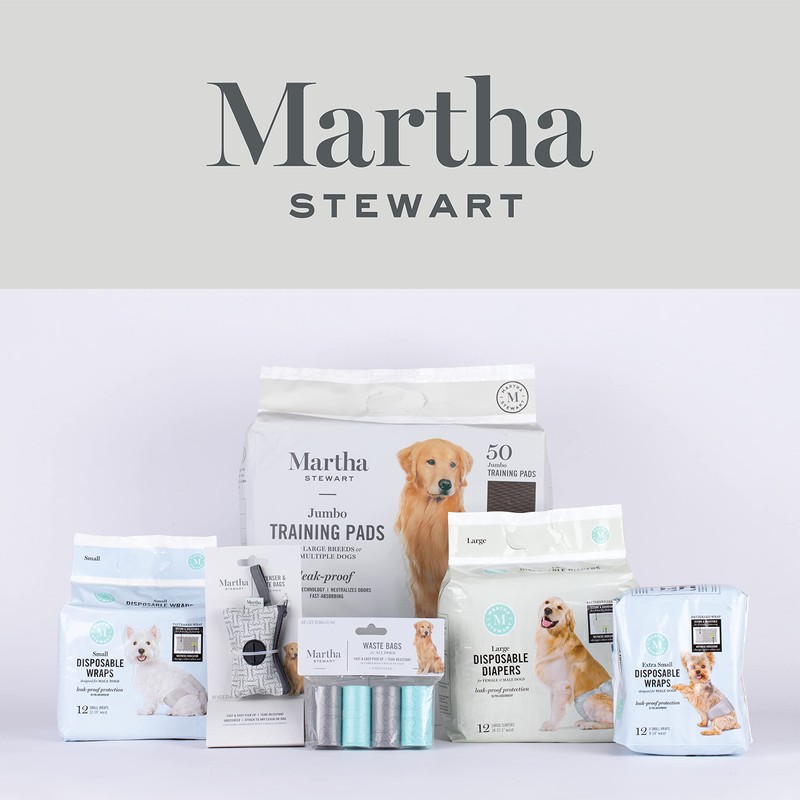 Martha Stewart for Pets Small Male Wraps-12-19"" Waist - 12