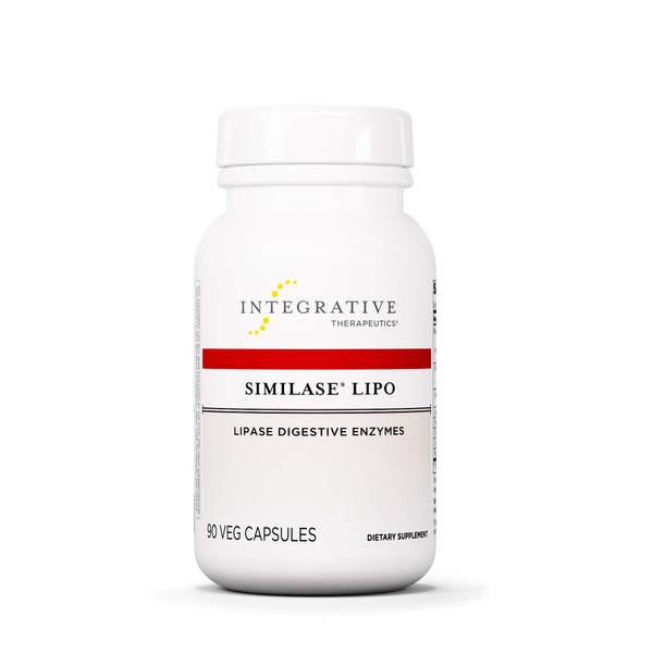Integrative Therapeutics Similase Lipo - Physician Developed Lipase Digestive Enzymes - Supplement to Support Fat Digestion* - Dairy Free - Vegan - 90 Vegetable Capsules