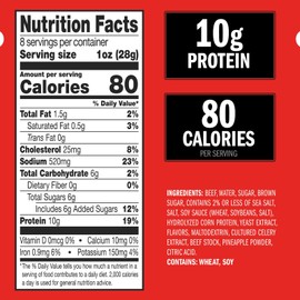 Jack Link's Beef Jerky, Original, Half Pounder Large Jerky Bag Flavorful Meat...