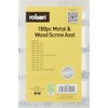 Rolson 61294 180 pc Metal & Wood Screw Assortment