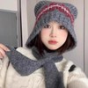 Kids' Upgraded Bear Ear Balaclava for Fall/Winter LF1455 Free Size/M (56-60cm) Gray 4ea
