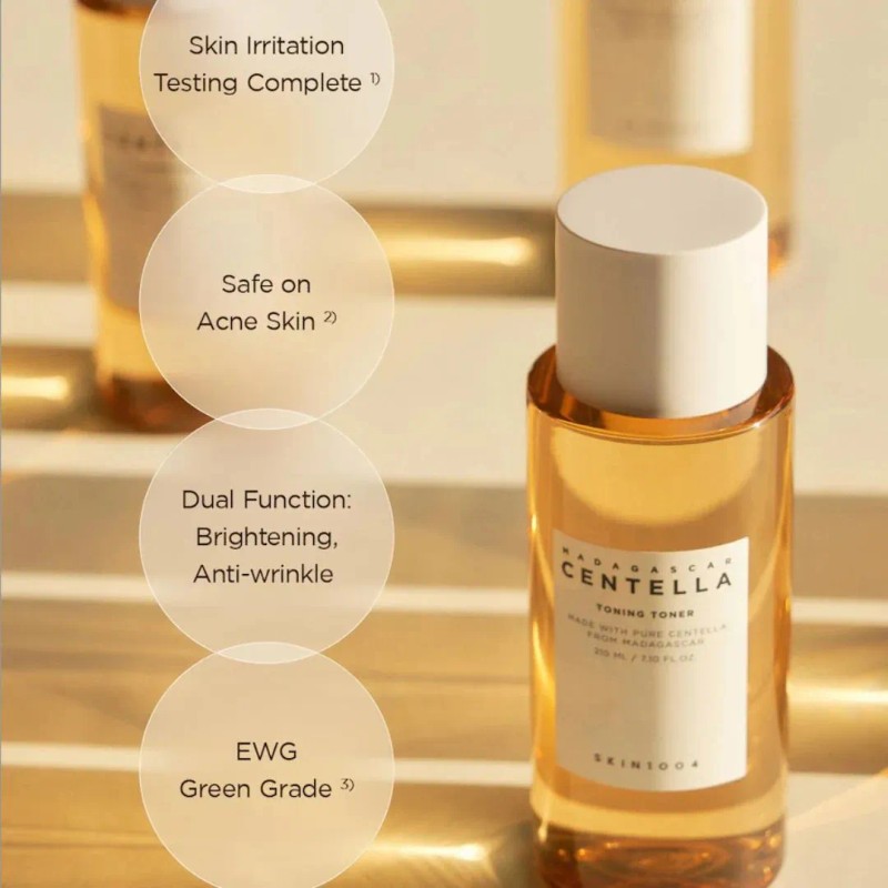Skin1004 Madagascar Centella 3 Set Ampoule Limpiador Toner