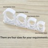 20 PCS White Plastic Water Pipe Clamps,Snap-On Single Tube Clips