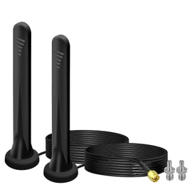 5G Antenna LTE Band 15dBi SMA TS9 Antenna External Omnidirectional Network Antenna with Magnetic Base 4G Signal Booster Omnidirectional with RG174 Cable, WiFi Antenna for/4G/5G/GSM/GPRS Router-2pcs