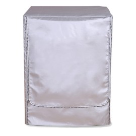 Washing Machine Cover, Dustproof, Front Load, Washing Machine, Drying, Waterproof Protective Cover, Silver Edge Zip (M:45-50 x 60 x 85 cm)