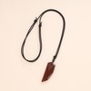 Coai Tiger’s Eye Wolf Fang Necklace, red