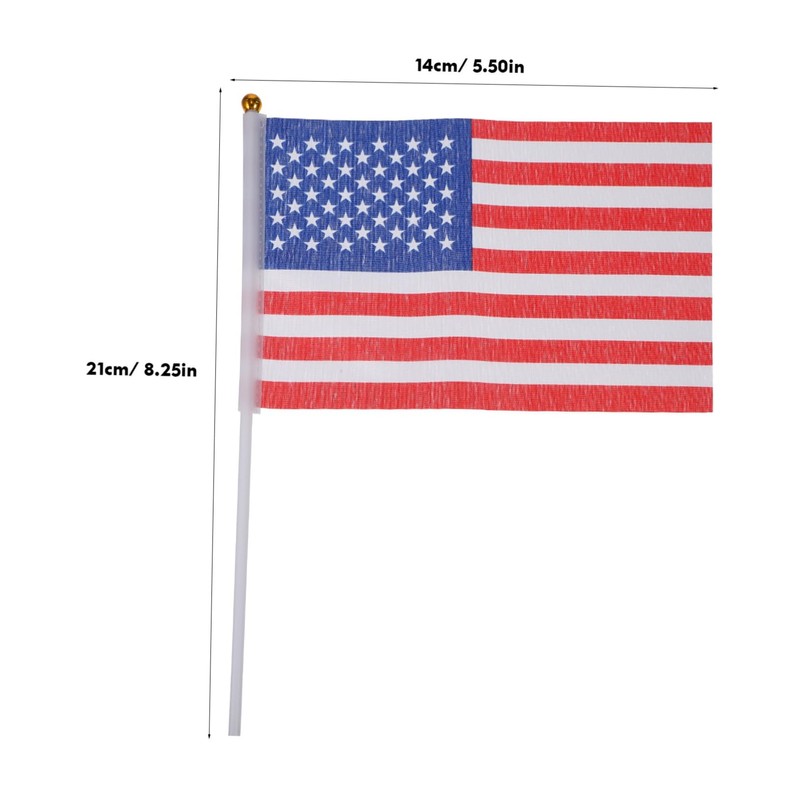 Ipetboom 20pcs Handheld Stick Flags Set Usa Germany Flags for