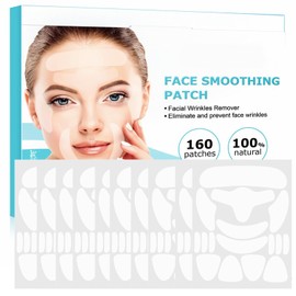 Wrinkle Patches,160 Pieces Anti Wrinkle Patches, forehead wrinkle patches,Wrinkle facial patches for Sagging Skin,Smoothing & Fade Fine Lines,Under Eye Mask for Puffy Eye,Remove Wrinkle for Anti Aging