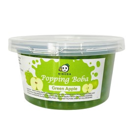 Green Apple Popping Boba Pearls Bursting Boba Pearls for Bubble Tea, Popping Juice Boba Balls, Bomb Boba Pearl Balls - 490g(17.25oz)