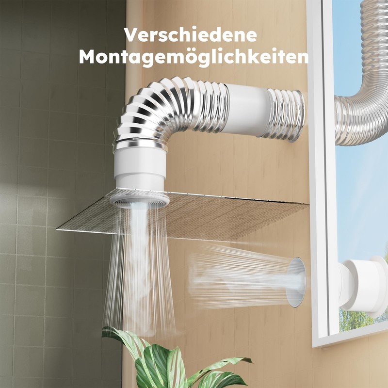 EINTTAX 100 mm Pipe Fan, Inline Extractor Fan, Quiet Pipe