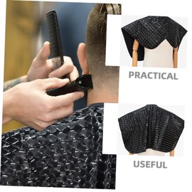 Mikinona Hair Dye Shawl Bbq Apron Haircut Cape Shampoo Cape Makeup Bib Hair Cape Hair Salon Cape Makeup Apron Hairdresser Cape Hair Dye Cape Hairdresser Apron Salon Apron Black Eva