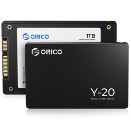ORICO 1TB SATA SSD 2.5 Inch Internal Solid State Drive, Read Speed up to 500MB/s, SATA III 6Gbps for Desktop Laptop NAS DIY External Drive - Y20