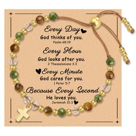 Sereney Cross Bracelet for Women, Prayer Faith Bracelets as Christian Gifts