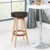 Shinnwa Bar Stool Covers Round, Waterproof Leather Bar Stool Cushions