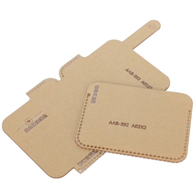 2Pcs Clear Acrylic Template Card Package Transparent HandMade Craft DIY