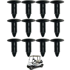 HKOO Golf Cart Tree Rivets 12 Pieces Universal Gas/Electric Golf Cart X-Mas Tree Rivets Fits EZGO Club Car Yamaha