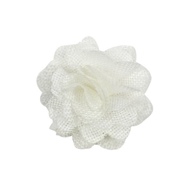 Wrapables® Shabby Chic Burlap Rose Flower 2 Inch Diameter (Set