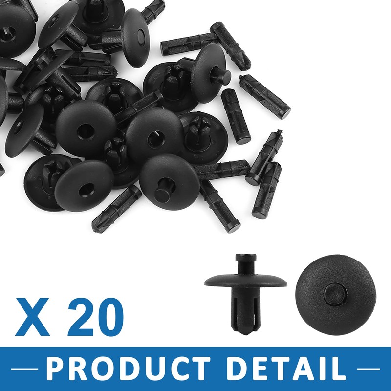 A ABSOPRO Plastic Rivet Fender Push-Type Fastener Clips 4D0807300 (Set