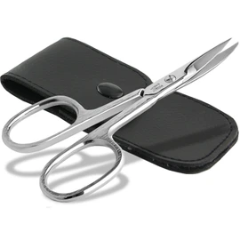 Professional Nail Scissors from Solingen - Premium Quality with Curved Cutting Surface - Extra Sharp Cutting Blades Made in Germany Includes Case