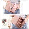 WOOLALA Women Cute Bowknot Wallet Trifold Large Capacity Long Purse,
