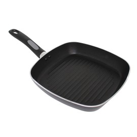 Mirro Get A Grip Square Grill Pan, 10-Inch, Black