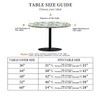 artslion Outdoor Round Tablecloth with Elastic Band 44In-110cm Elastic Garden