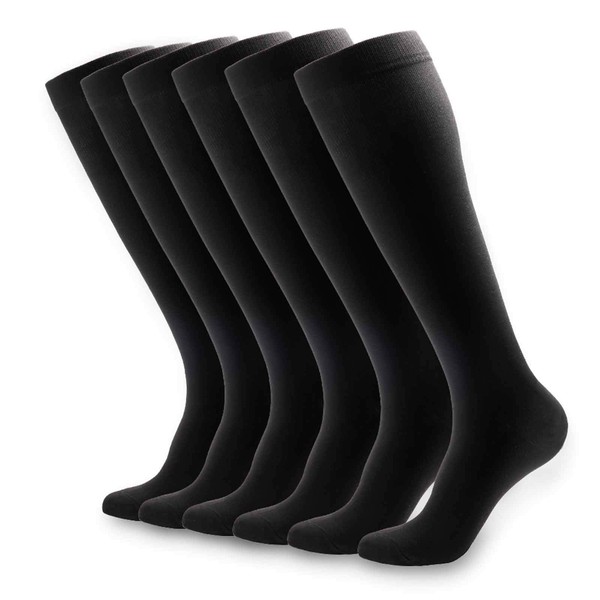 NOVAYARD Compression Socks For Women& Men Graduated 15-20 mmHg Media De Compresion Mujer(6 Pairs)
