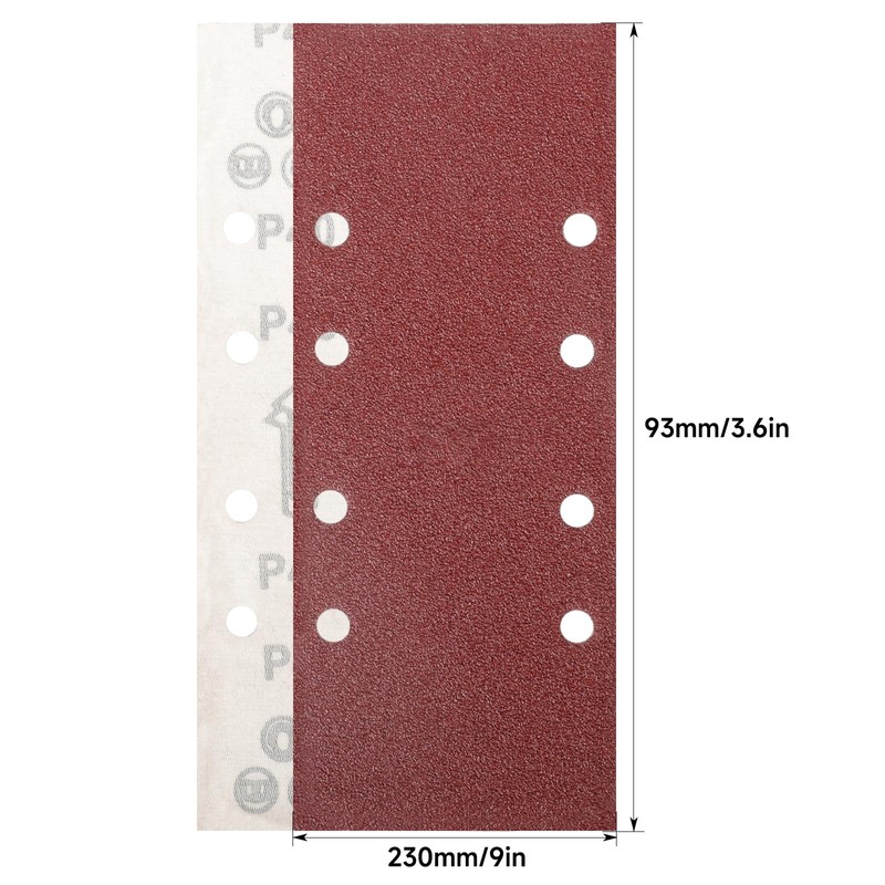 STEBRUAM 30 Pieces Sanding Sheets 93 x 230mm,60 Grits Hook