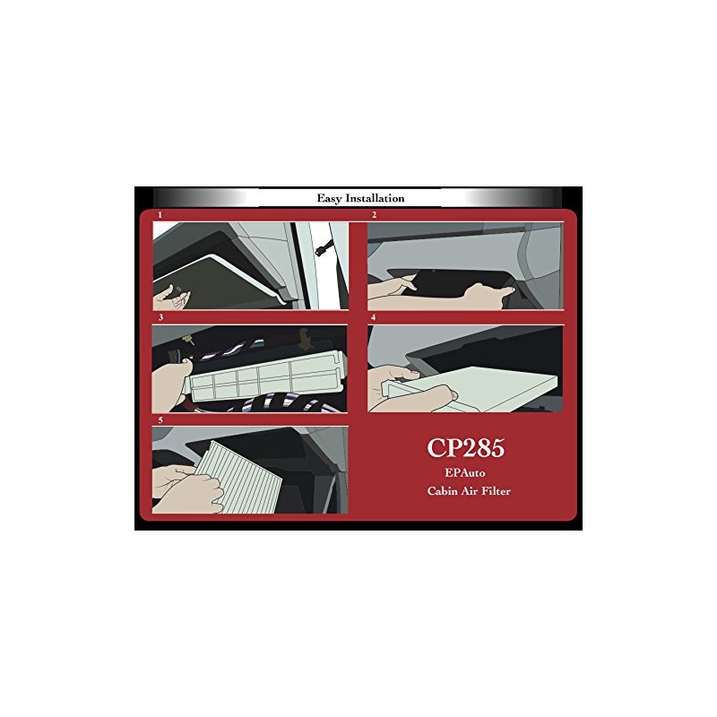 EPAuto CP285 (CF10285) Premium Cabin Air Filter includes Activated Carbon