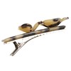 VingTAINE H-565-BE Tortoise Shell Flower Hair Clip, Dakar Clip, Beak