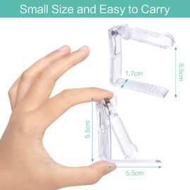 Pack of 20 Tablecloth Holder, Clear Tablecloth Clip, Plastic Table Cloth Clip, Table Tops, Cloth Clip for Indoor and Outdoor Use Weddings Family Dinners Party Restaurant