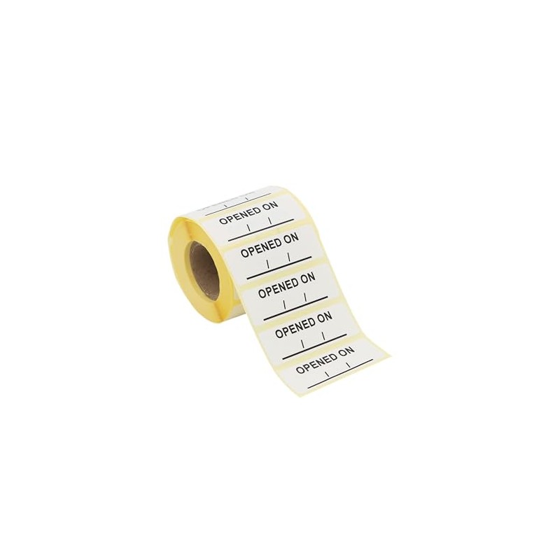 Freezer-Grade 'Opened On' Date Labels, 50mm x 17mm, 1000 Labels