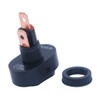 mxuteuk 4pcs 12V 30A Blue LED On-Off Rocker Switch Waterproof